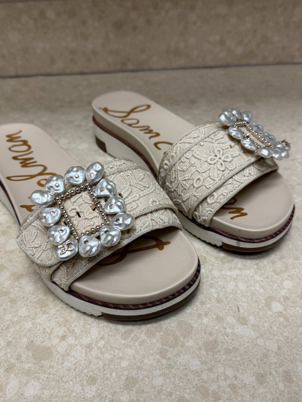Sam Edelman Ariane Orchard Slide Sandal Size 7